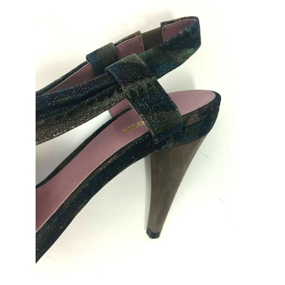 Missoni Luxurious Heels Open Toe Shiny Multicolor Sandals Shoes Heels Sz 39 (8) - Picture 5 of 12